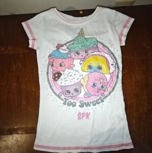 Shopkins White and Pink Short Sleeve